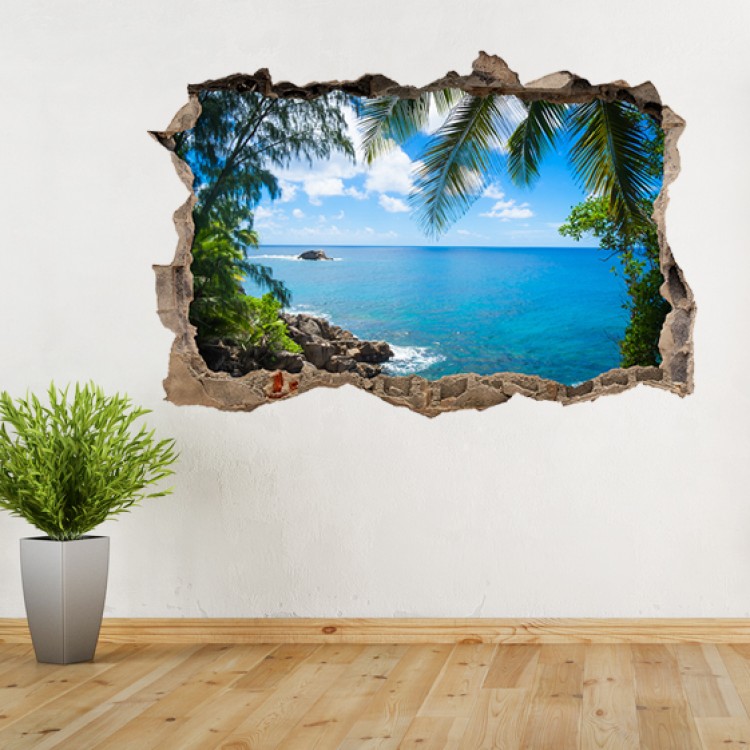 Vinyl Wall Art - Add Your Photo - Hole in Wall